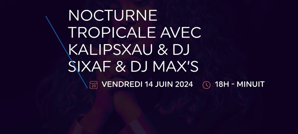 Dernière soirée tropical concert de Kalipsxau + Dj set à l'hippodrome de Paris Vincennes. 3€ avec un code promo au lieu de 8€