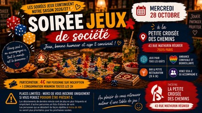 Soirée jeux de société au théâtre