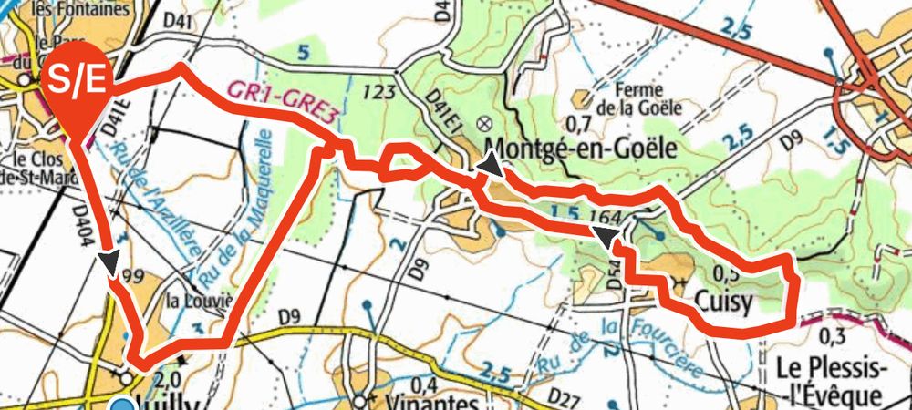 Randonnée dans la forêt de Montgé-en-Goële