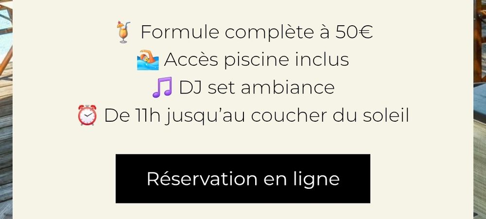 Brunch/piscine sport beatch