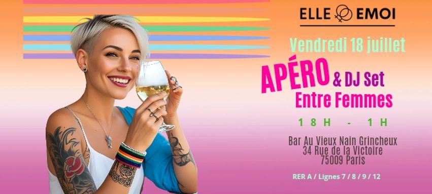 Apéro & DJ Set entre femmes - Elle Emoi
