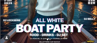 ALL WHITE ( Boat party afro QUEER) du shatta au konpa et j'en passe