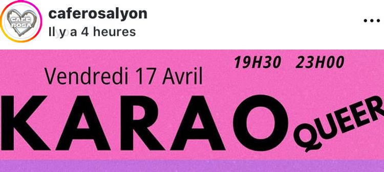 Karaoké Queer Café Rosa