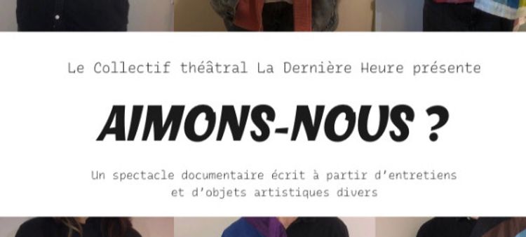 Spectacle « Aimons-nous ? » au théâtre de l’ENS