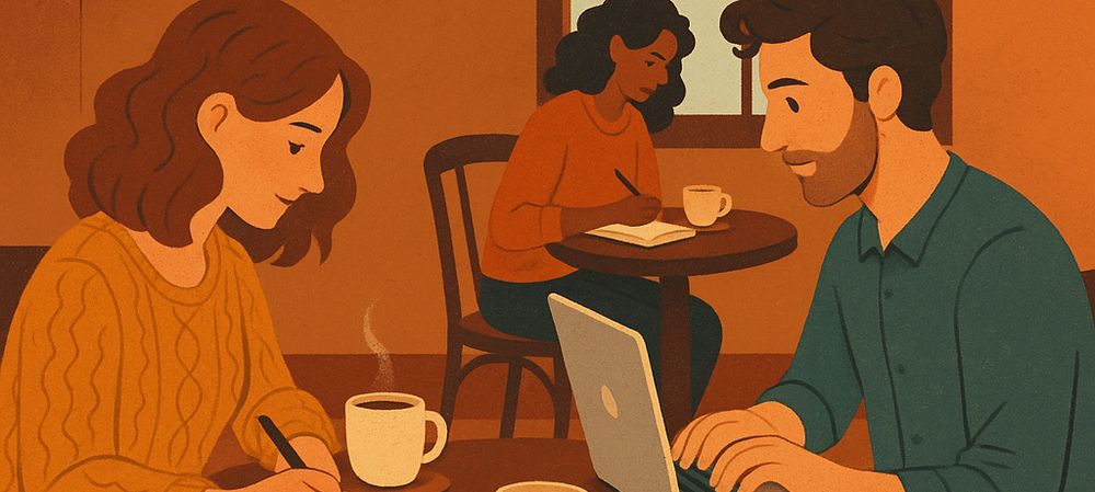 ✍️ Écrire ensemble dans un café