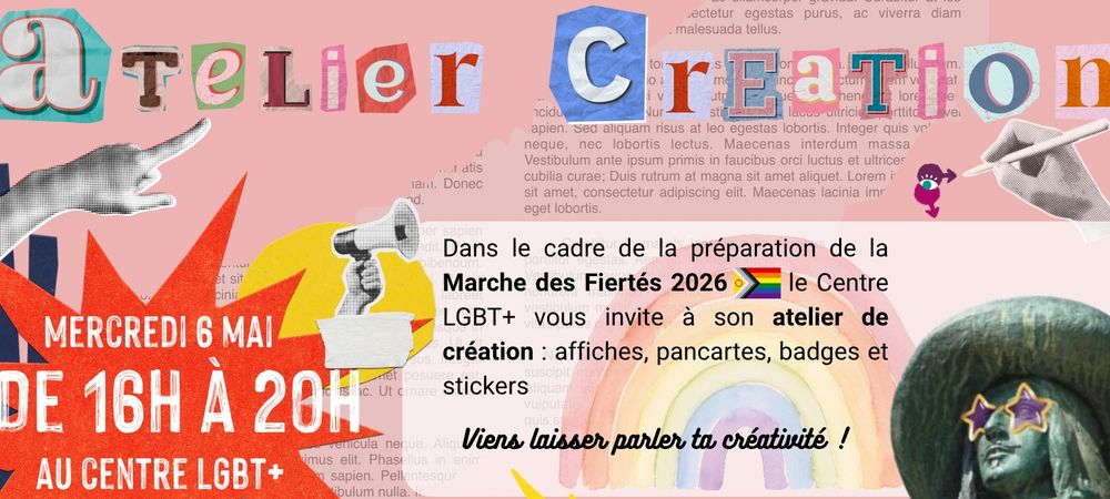 Atelier création Pride 🏳️‍🌈🏳️‍⚧️