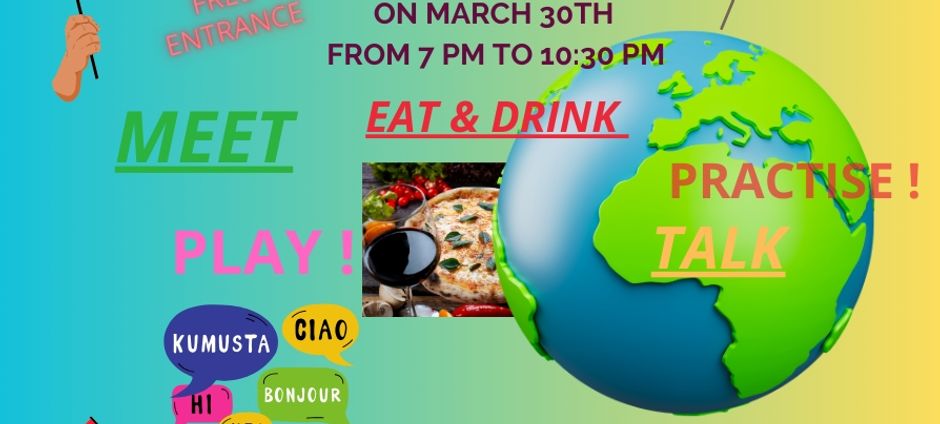 Multilingo Café 🌎 Speak English and All Languages & Play Board Games 🃏🧩🎲