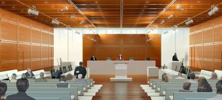 Audience au Tribunal de Paris