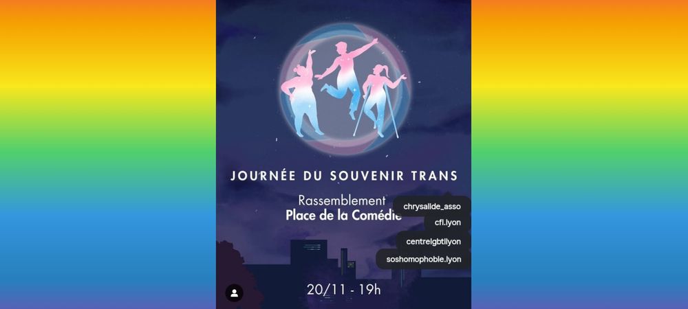 Rassemblement pour la journée du souvenir trans