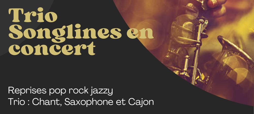 Concert Trio Songlines (trio pop, rock, jazzy) (Pour les femmes LB (cis et trans) et les personnes NB et I sexisées)