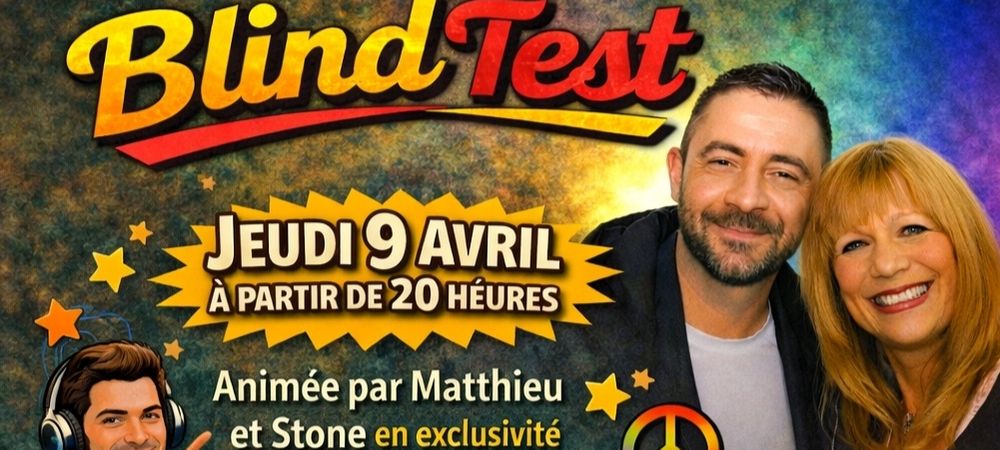 Blindtest années 70, 80 et 90 animé par Matthieu Moulin et la star Stone au Duplex bar