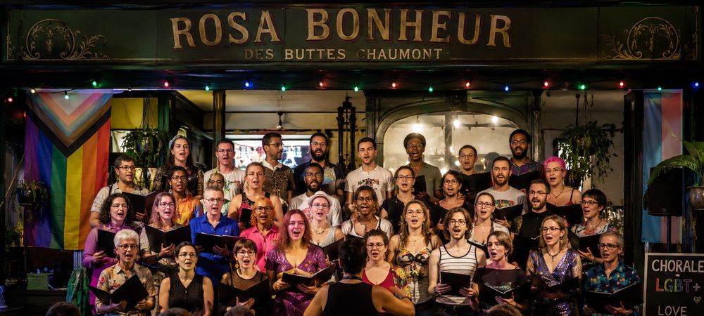 Chorale live en plein air au Rosa