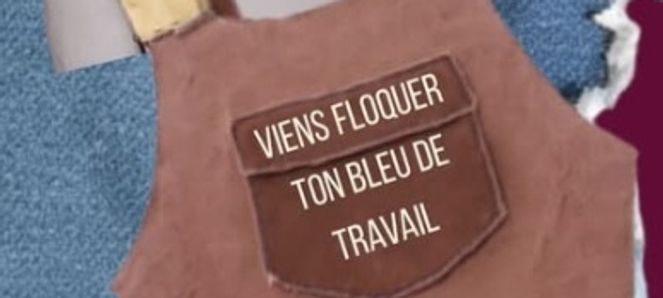 Flocage de Bleu de travail