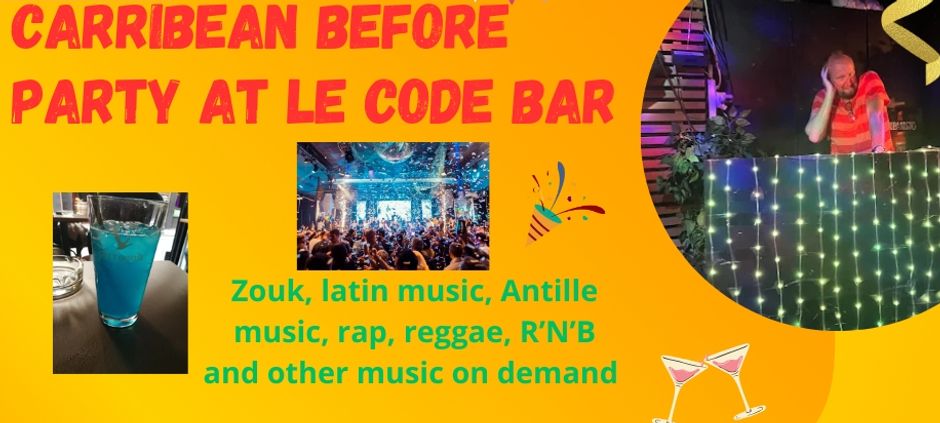CARRIBBEAN BEFORE PARTY @ Code Bar 🎉🍸🪩