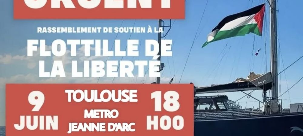 Rassemblement de soutien à la Flotille de la Liberté