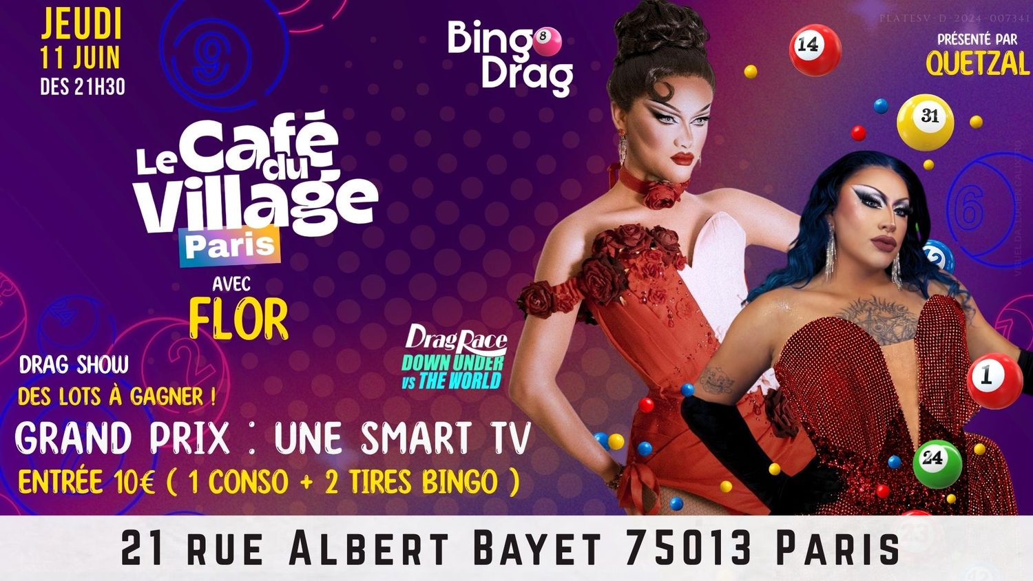 Bingo Drag Musical Avec Flor Rupaul's Drag Race Vs The World
