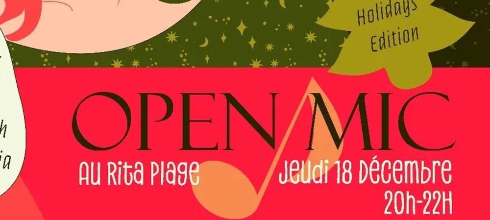 Open Mic et Atelier D'Ecriture