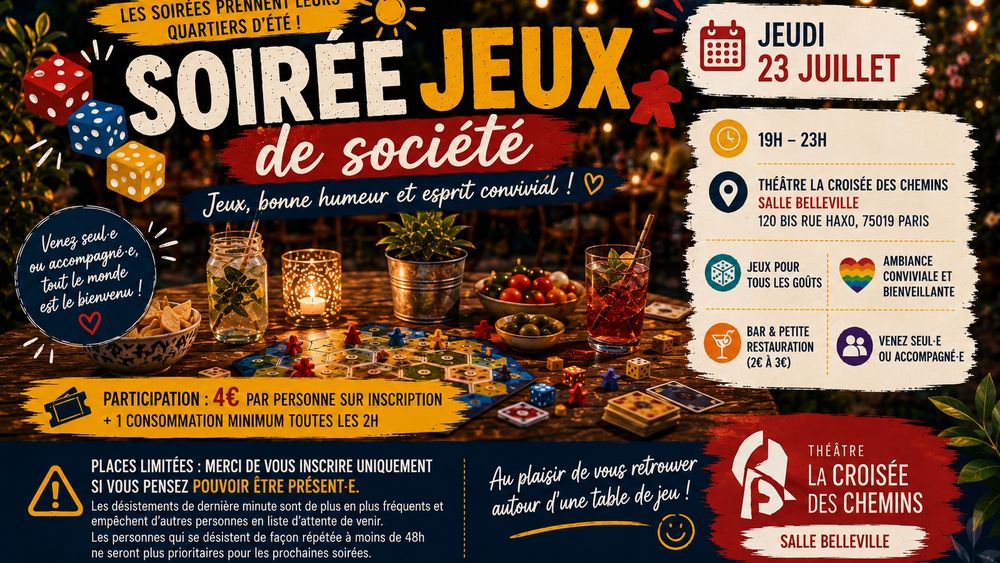 Soirée jeux de société