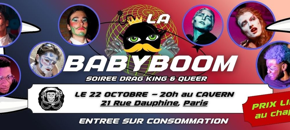 LA BABYBOOM #2 - soirée drag king & queer
