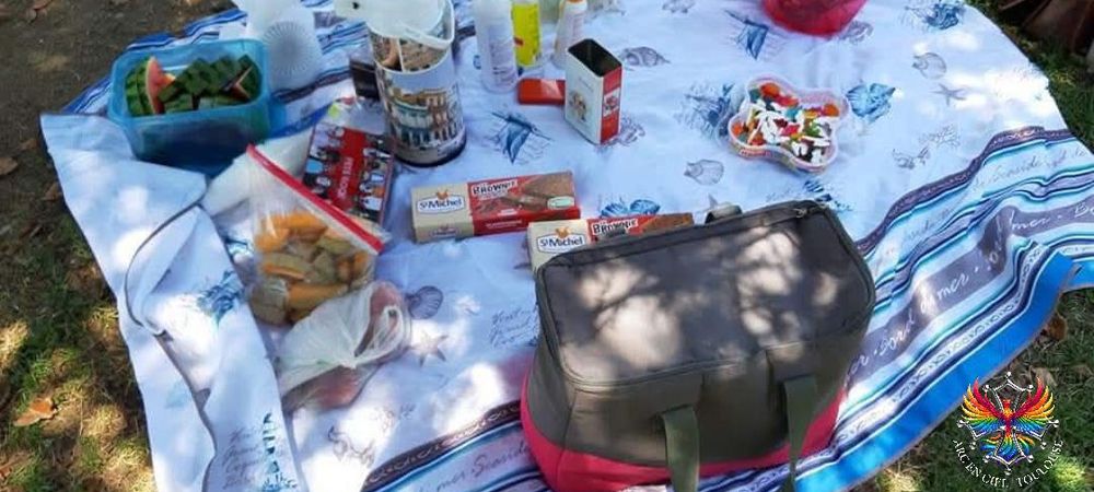 Pique-nique goûter avec Arc en ciel Toulouse Occitanie