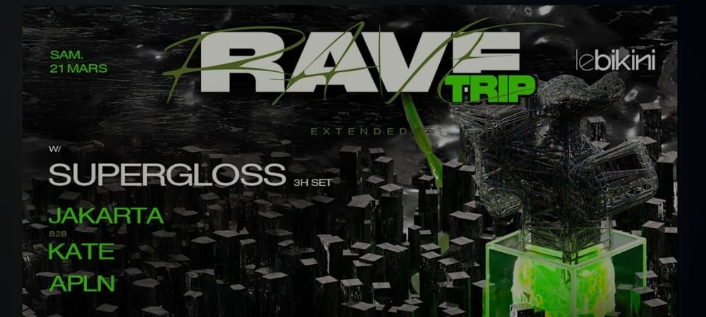 Soirée techno 🤍💚