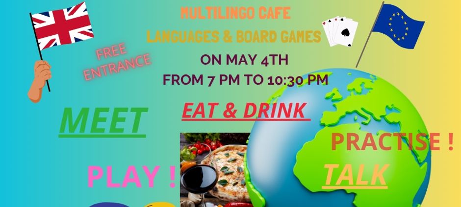Multilingo Café 🌎 : Anglais et jeux de société 🃏🧩🎲
