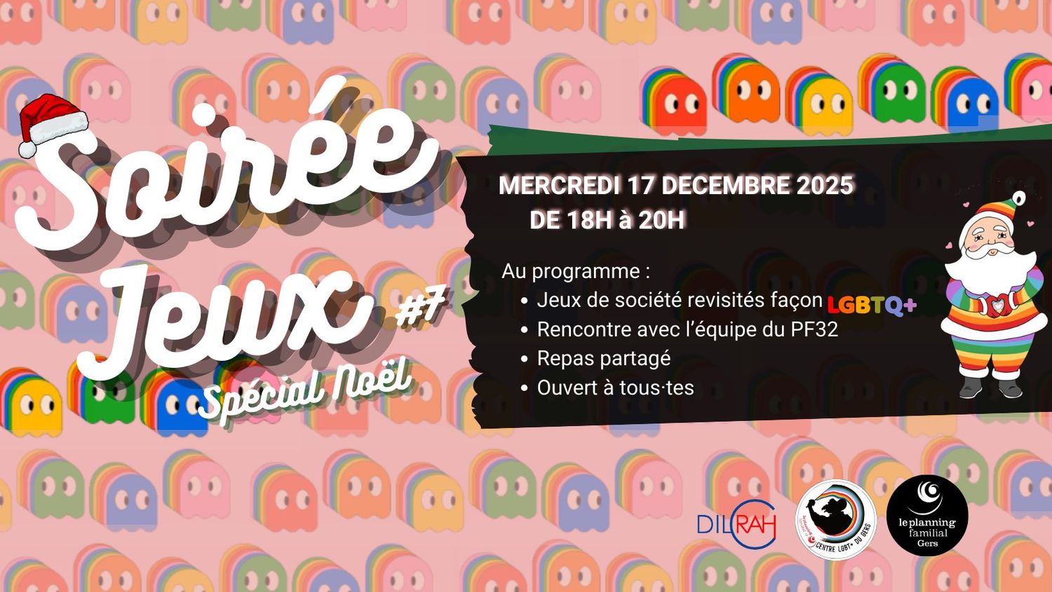 Soirée Jeux LGBT+ 🏳️🌈🏳️⚧️🎄