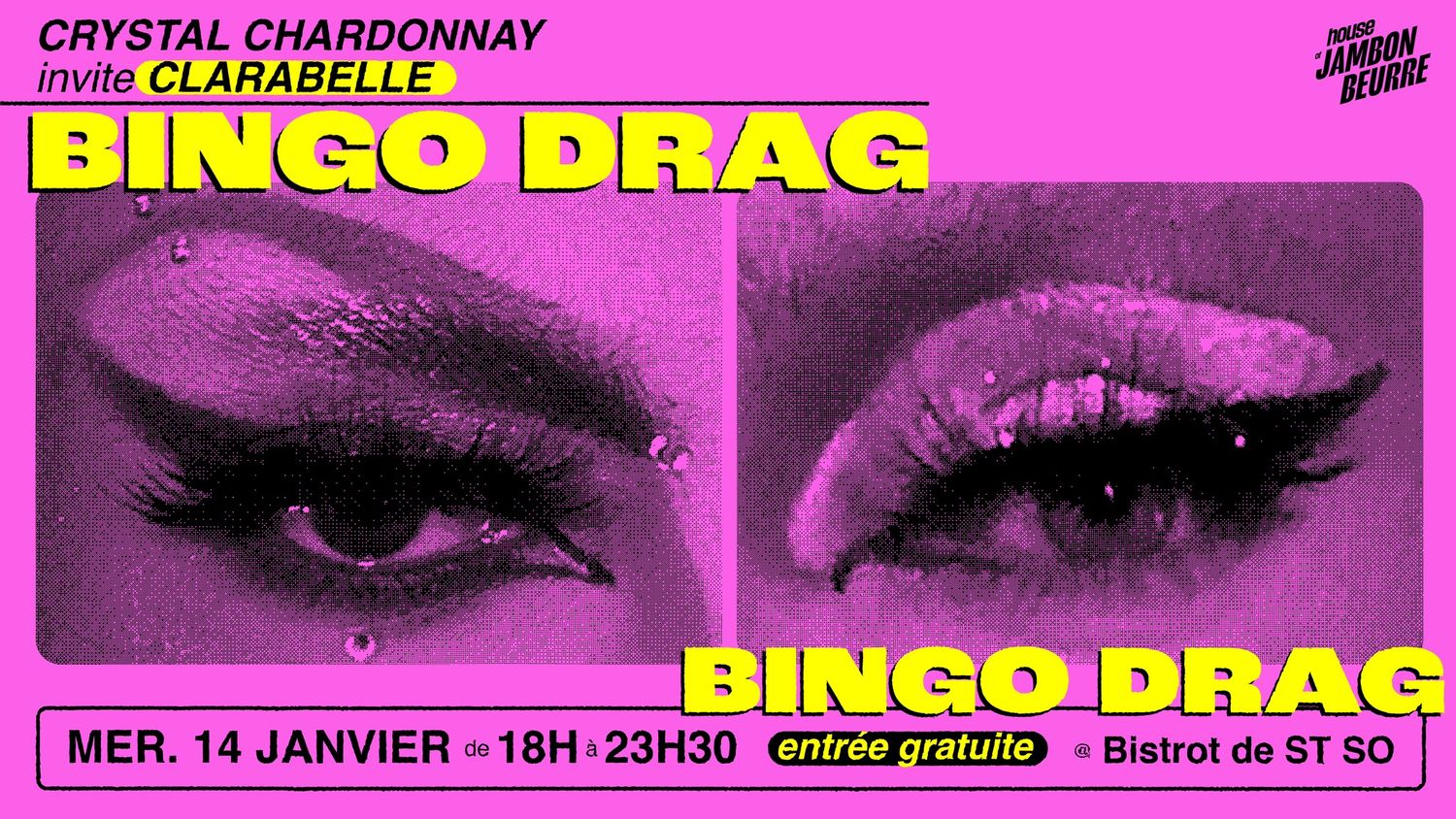 BINGO DRAG | Crystal Chardonnay & Clarabelle