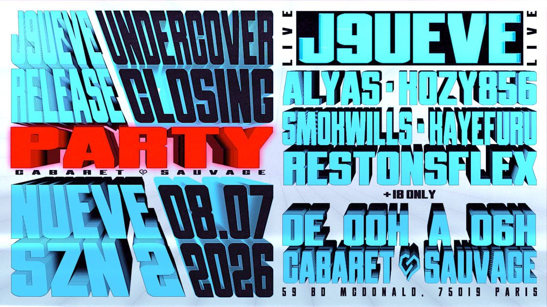 Undercover - Closing Party + Release Party J9ueve 🎪