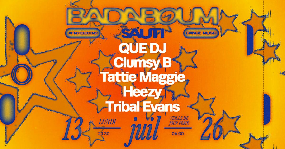 Club — Sauti: Que Dj, Clumsy B, Tatie Maggie And More