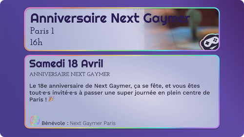 Anniversaire - 18 ans de NG