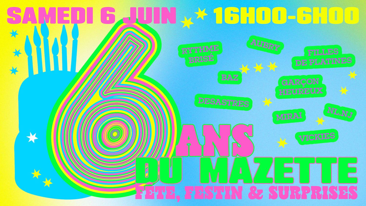 Les 6 Ans Du Mazette : Fête, Festins & Surprises !