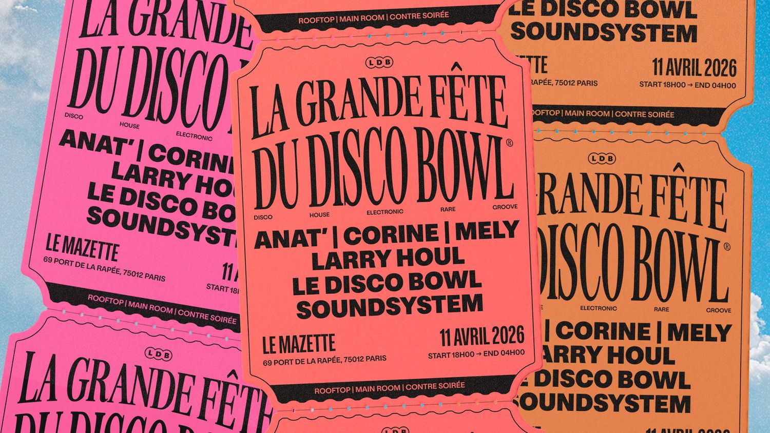 La Grande Fête Du Disco Bowl : Corine, Mely, Anat & More