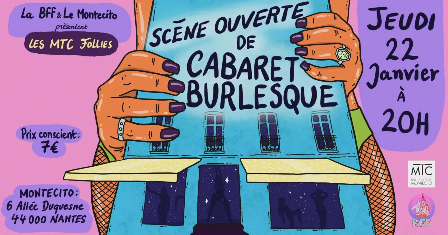 Scène ouverte de Cabaret Burlesque MTC FOLLIES