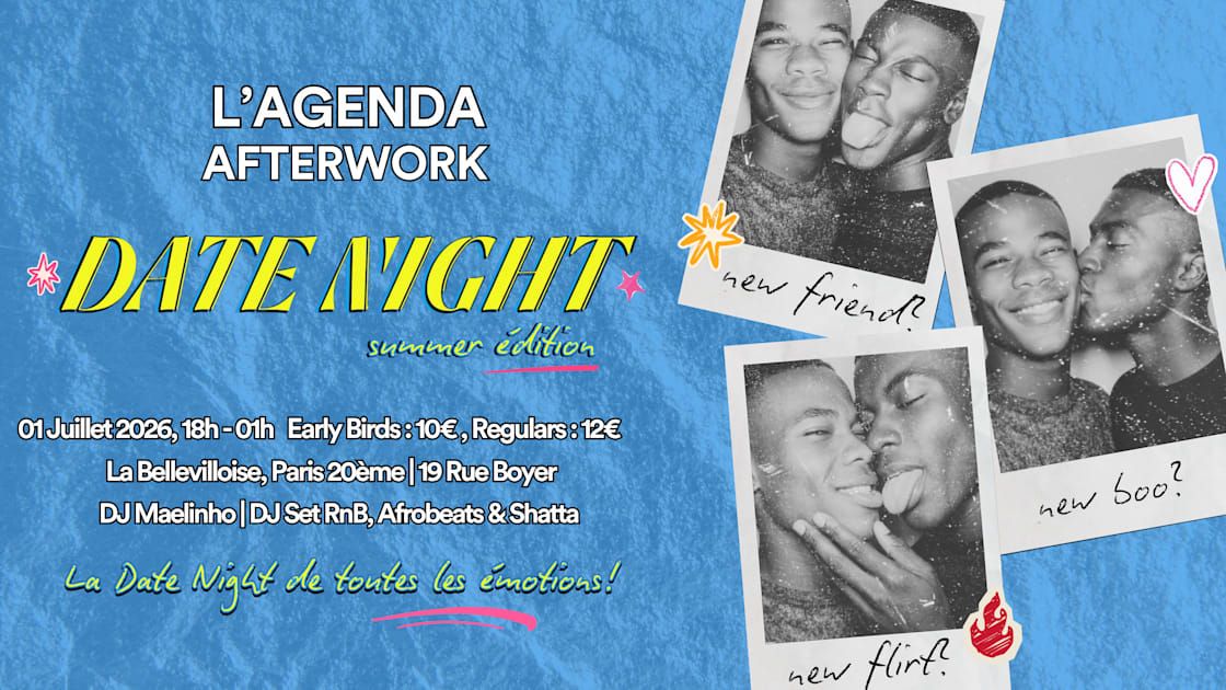L'agenda Afterwork | Date Night Afroqueer