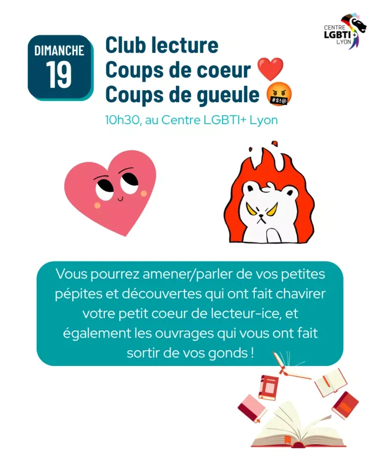 Club de lecture « Coups de coeur ❤️, Coups de gueule 🤬 »