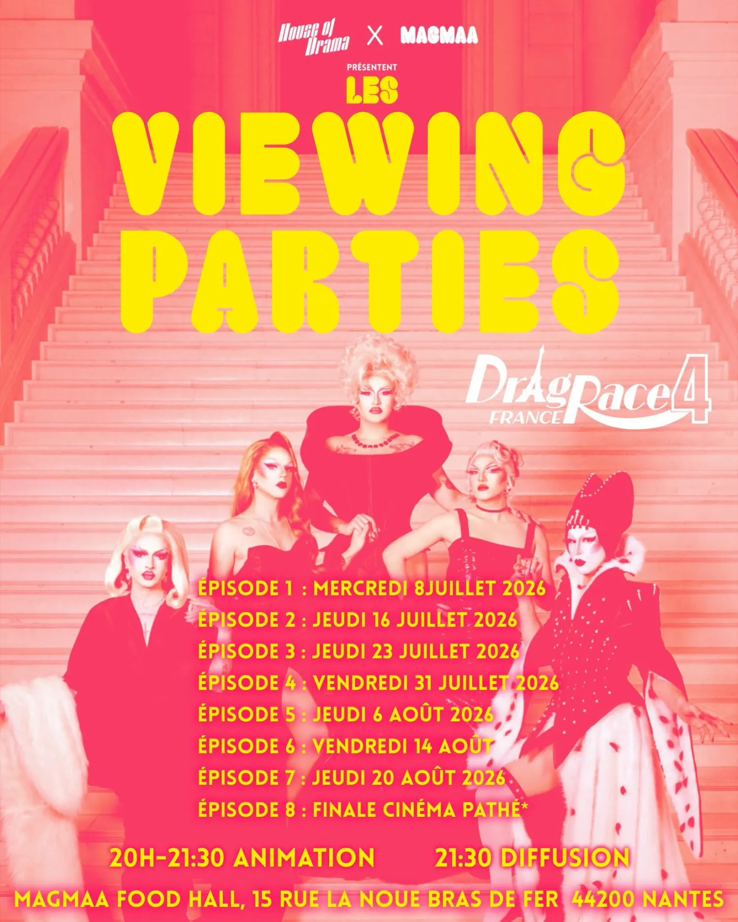Drag'Race 4 Viewing parties par House of drama 👑✨