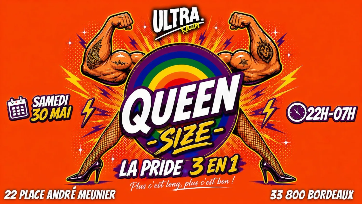 🏳️‍🌈 ⚡️ QUEEN SIZE - LA PRIDE 3 EN 1 ⚡️ 🏳️‍🌈