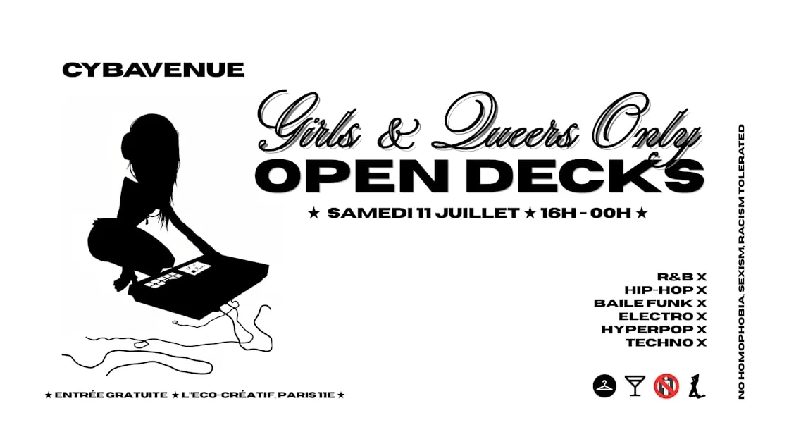 Cybavenue Open Decks - 1st Edition [Queers And Girls Only]