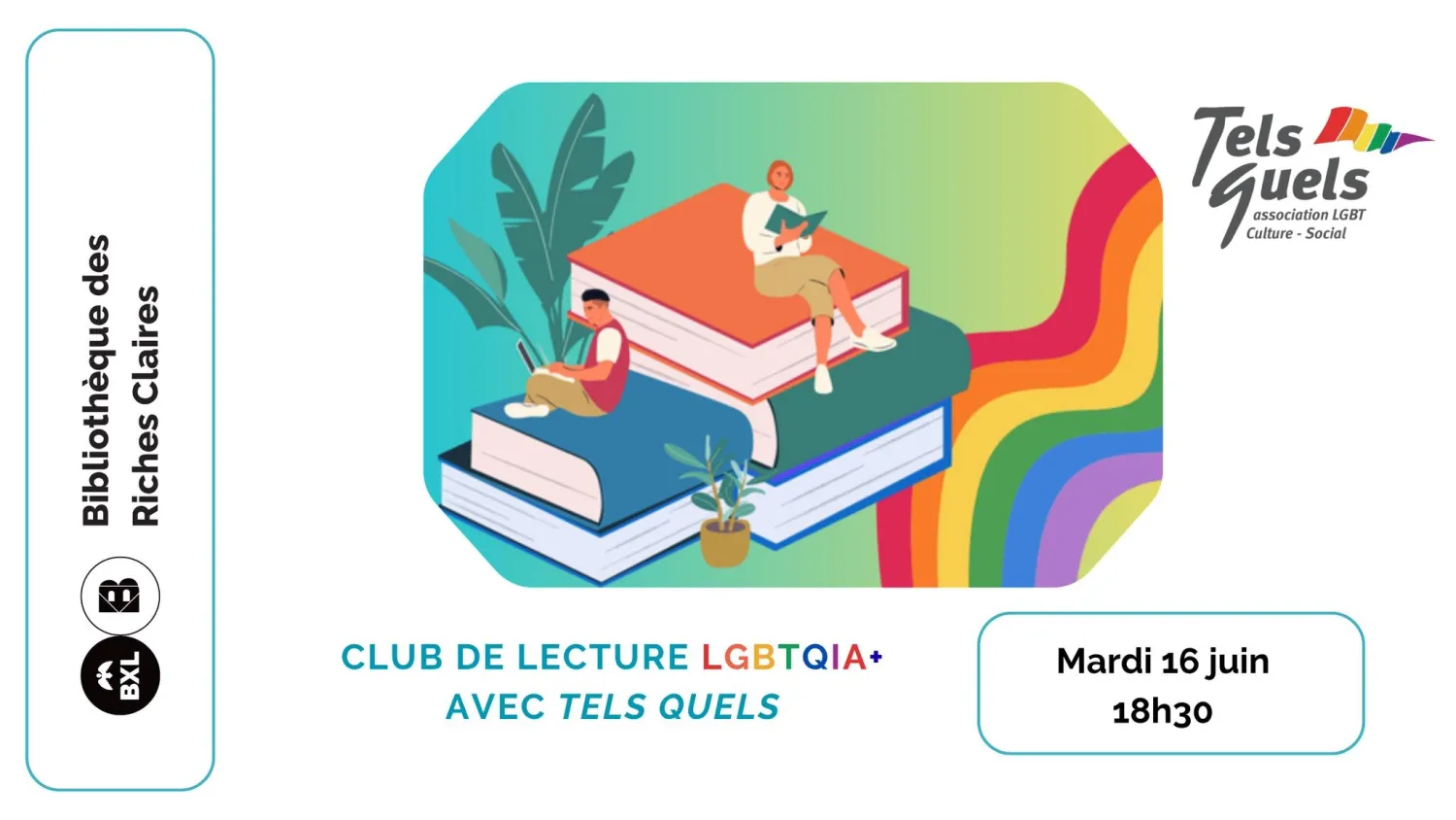 Club de lecture LGBTQIA+ • avec Tels Quels