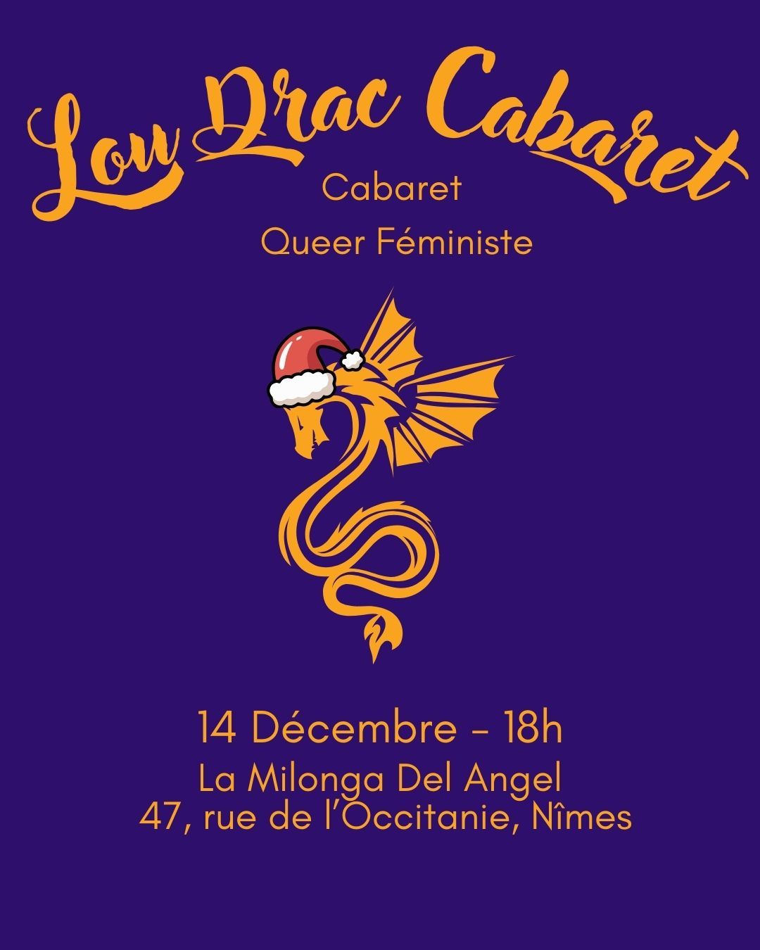 Lou Drac Cabaret - ceci n'est pas un spectacle de Noël