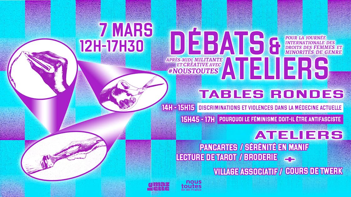 #Noustoutesidf : Tables Rondes, Ateliers Pancarte & Sérénité
