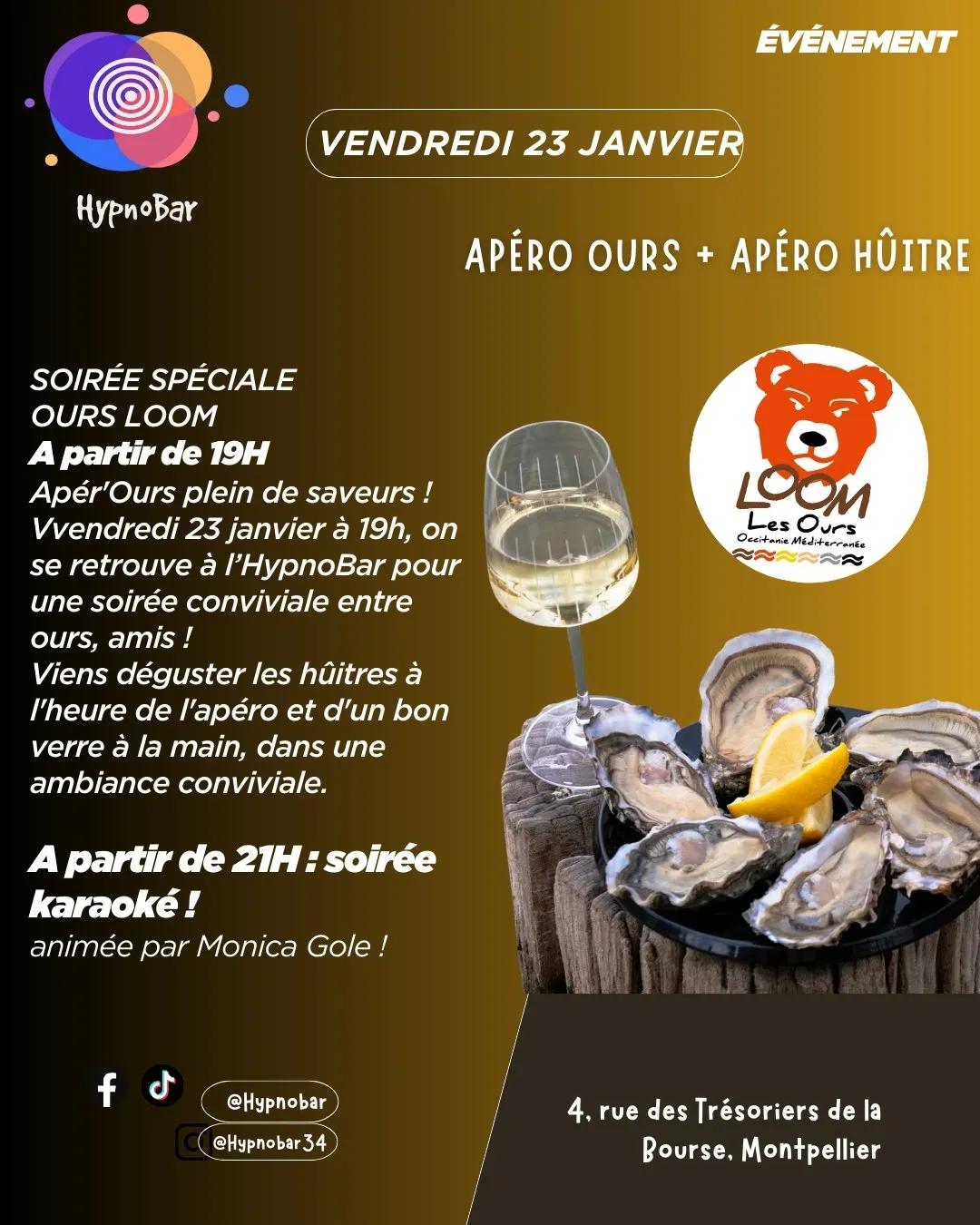 Apéro ours + apéro hûitre