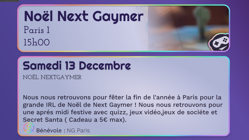 Le Noël de Next Gaymer