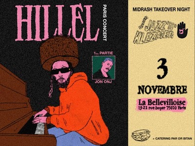 Jazz’N’Klezmer Présentent : Midrash Takeover Night W/ Hillel